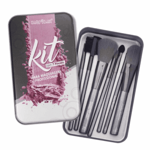 Kit Com 7 Pincéis Para Maquiagem Profissional Macrilan Kp8-1